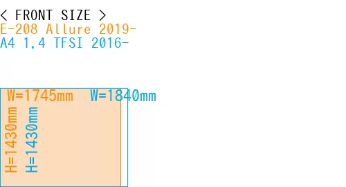#E-208 Allure 2019- + A4 1.4 TFSI 2016-